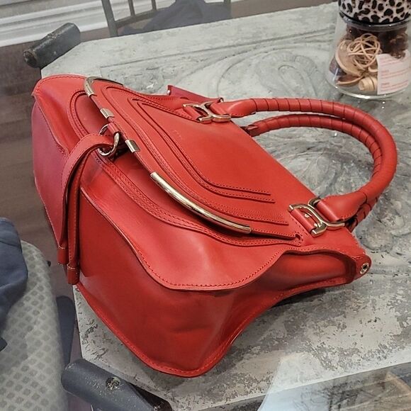 CHLOE MARCIE RED SATCHEL - Picture 11 of 16